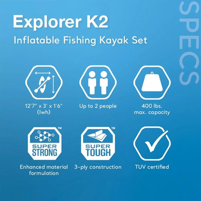 Excursion Pro K2 Inflatable Kayak