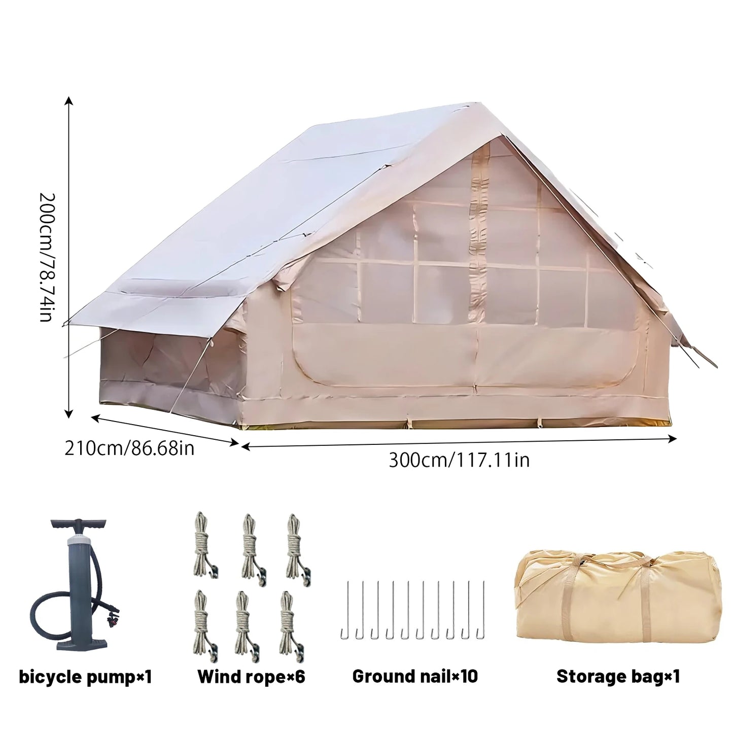Inflatable Tent with Skylight