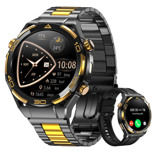 W90Pro GPS Smartwatch with Flashlight