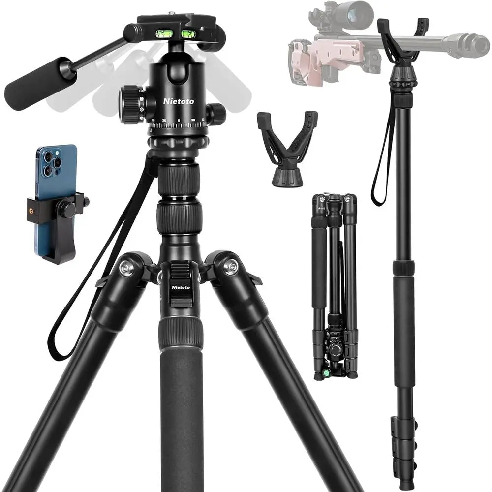 Adjustable Tripod for Cameras and Hunting