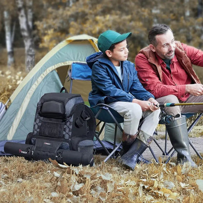 Fishing Backpack with Rod Holders