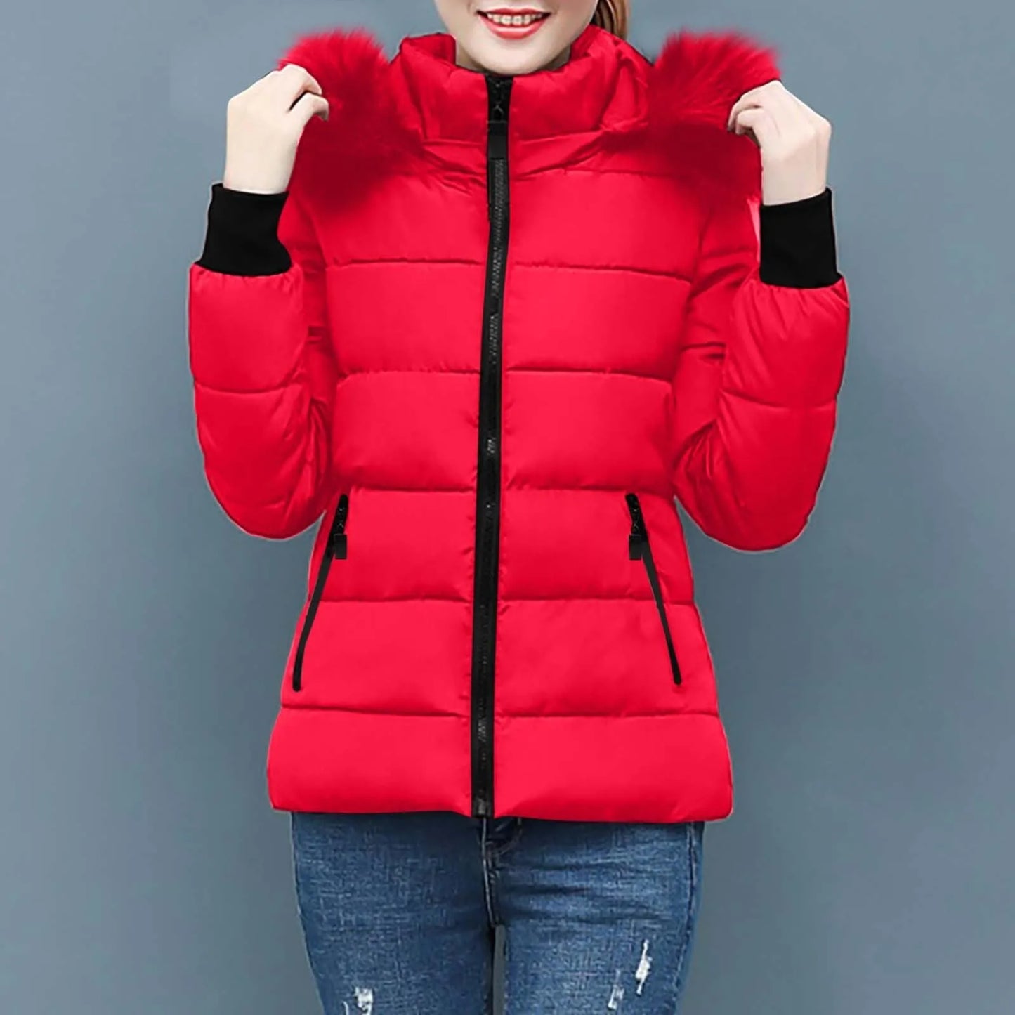 Women's Lightweight Down Winter Jacket             And Warm Winter Coat Feather Light  Adult Medium Winter Coat Women plus Size