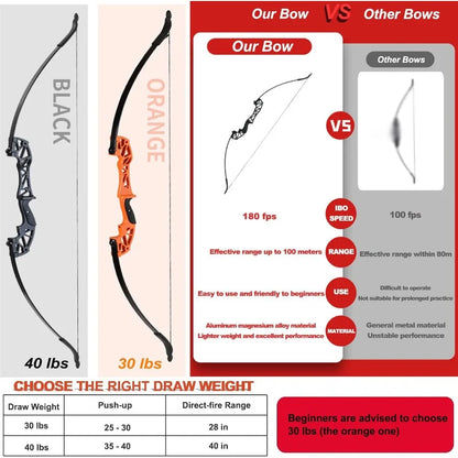 Bowfishing Recurve Bow Set