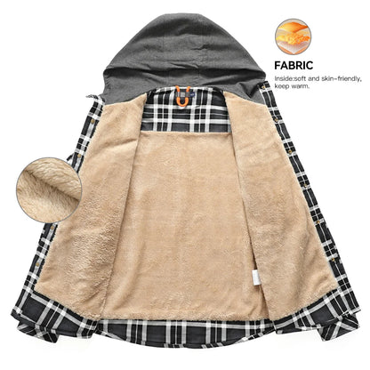 Men's Fleece Hooded Coat