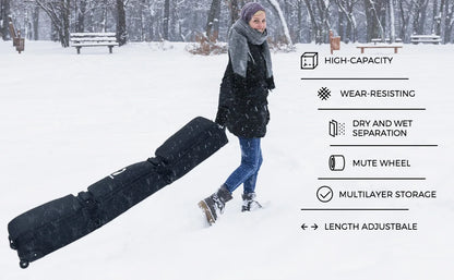 Rolling Skiing Bag