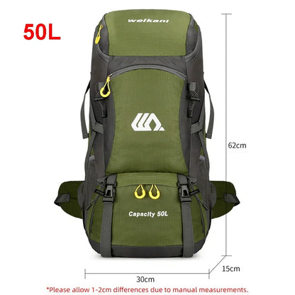Large 50L Travel Backpack Camping and Hiking