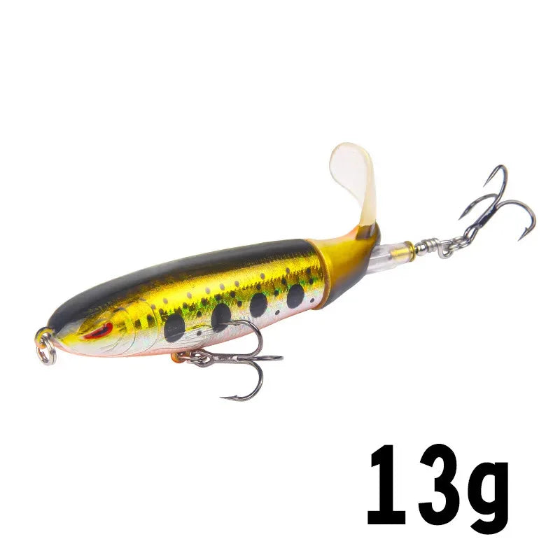 1-8Pcs Topwater Fishing Lure Whopper Popper