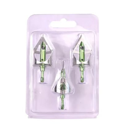 3-piece Hunting Broadheads, 360 Cuting Archery Broadhead 100 Grain Screw-in Arrow Tip