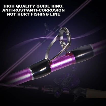 Baitcaster Fishing Rod and Reel Combo