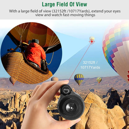 40x40 HD Optical Monocular Telescope